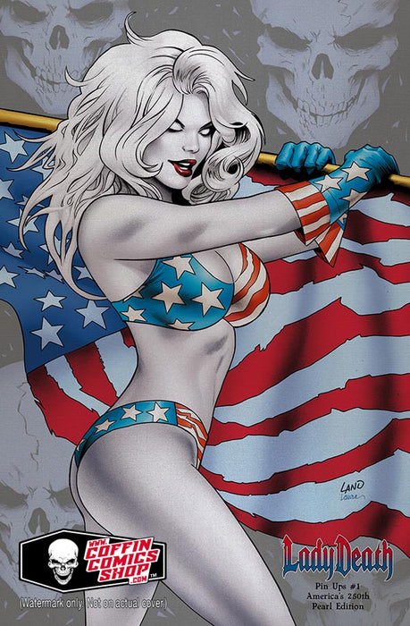Lady Death: Pin Ups #1 – America’s 250th Pearl Edition (Mockup)