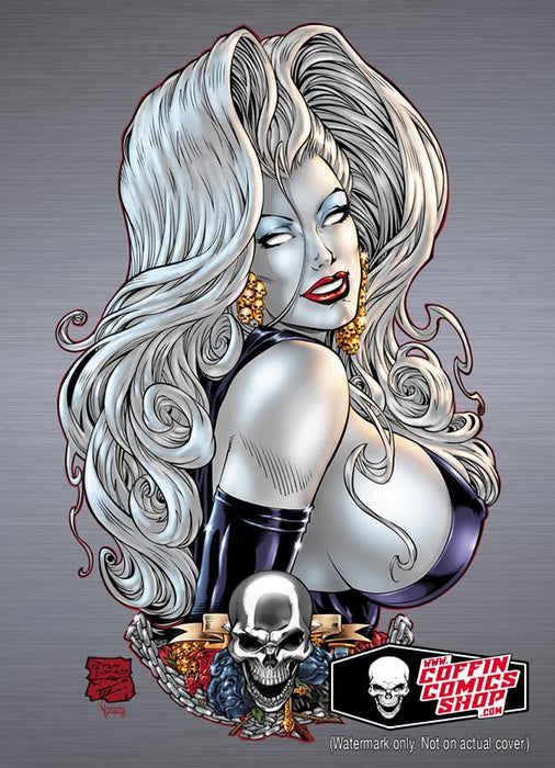 Lady Death: Peter Vale Classic Metallicard (BP Edition!) - Catacomb 1/22