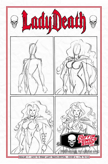 Lady Death: Realms #1 - How to Draw Lady Death Edition - Cover A