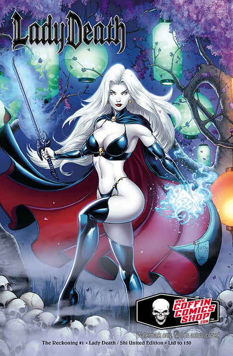 Lady Death: The Reckoning #1 - Lady Death / Shi United Edition (BP Edition!) - Catacomb 2/19
