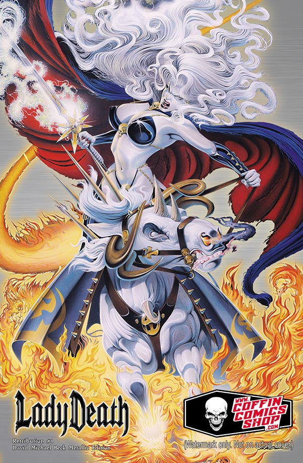 LADY　DEATH　アメコミ　トレカ Lady Death: Retribution #1 - David Michael Beck Metallic Edition