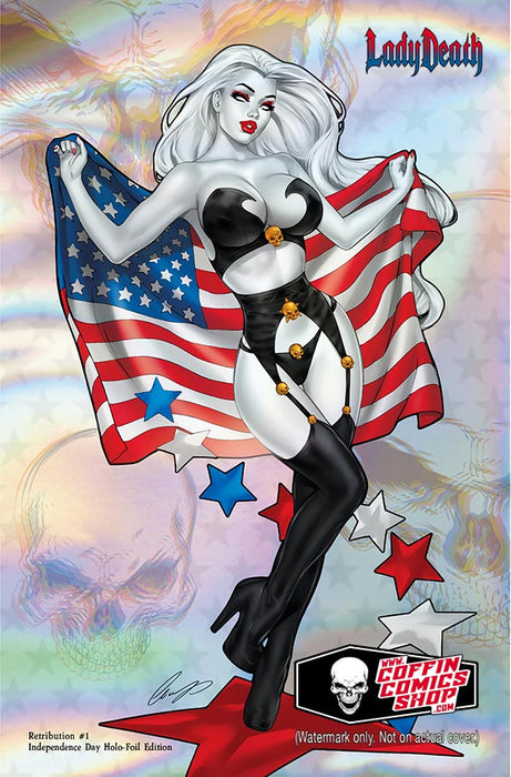 Lady Death: Retribution #1 - Independence Day Holo-Foil Edition