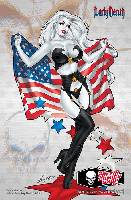 Lady Death: Retribution #1 - Independence Day Metallic Edition