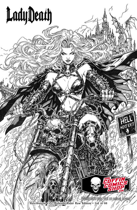 Lady Death: Retribution #1 - Midnight Rider Raw Edition