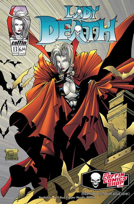 Lady Death: Revelations #1 - Roof Creeper Metallic Edition