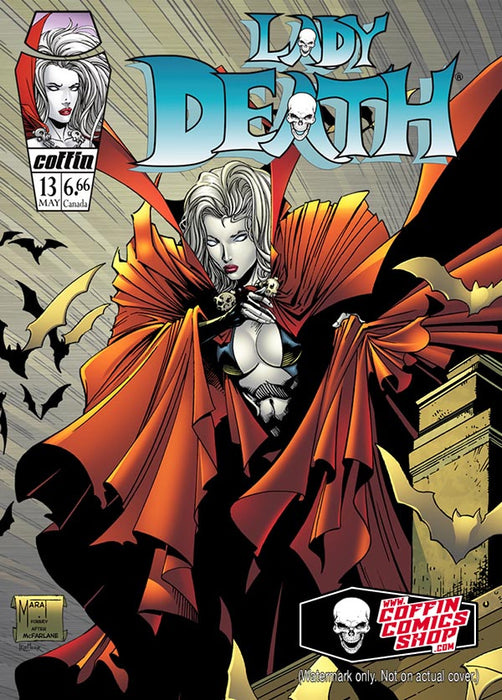 Lady Death: Roof Creeper Metallicard