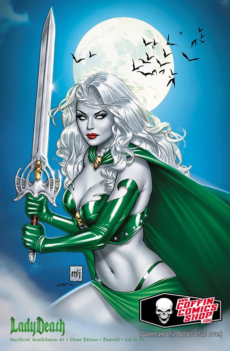 Lady Death: Sacrificial Annihilation #1 - Chase Edition - Emerald