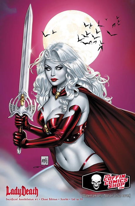 Lady Death: Sacrificial Annihilation #1 - Chase Edition - Scarlet (Mockup) - Tomb Treasures 12/10