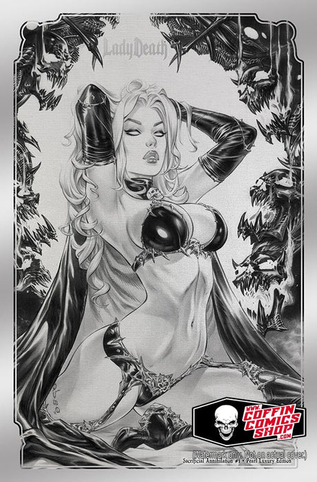Lady Death: Sacrificial Annihilation #1 - Pearl Luxury Edition (BP Edition) - Catacomb 6/18