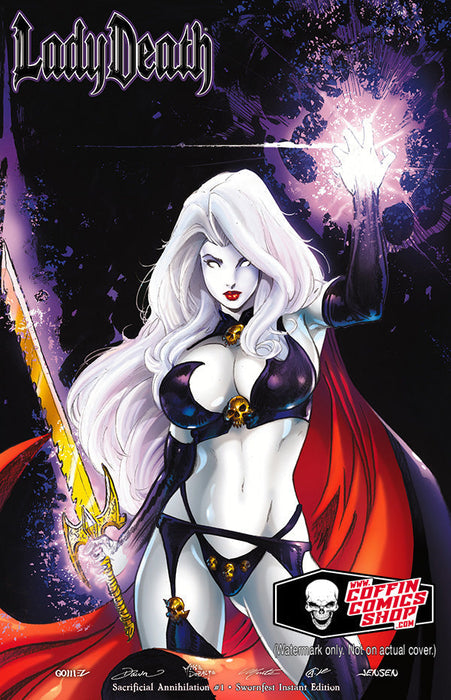 Lady Death: Sacrificial Annihilation #1 - Swornfest Instant Edition (Artist Proof #4) - Catacomb 10/31