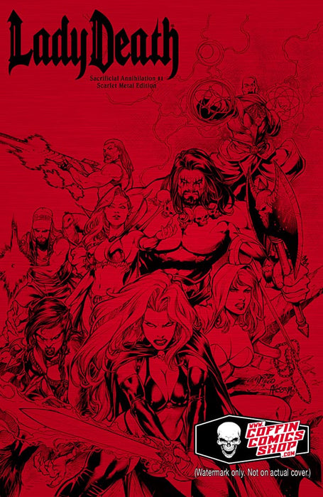 Lady Death: Sacrificial Annihilation - Scarlet Metal Edition (Mockup) - Catacomb 5/28