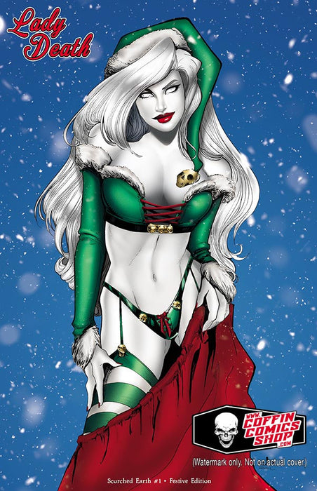 Lady Death: Scorched Earth #1 - Festive Edition (Mockup) - Catacomb 9/10
