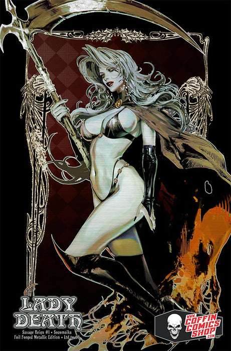 Lady Death: Savage Reign #1 - Sozomaika Foil Forged Metallic Edition