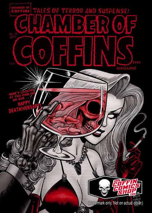 Lady Death: Scarlet Chamber of Coffins Metallicard