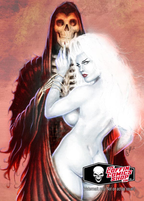 Lady Death: Scarlet Sensual Reaper Metallicard