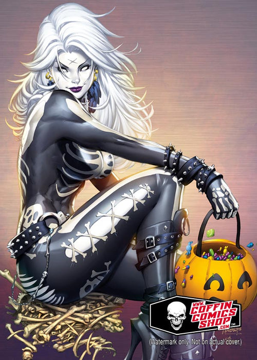 Lady Death: Skull Play Metallicard