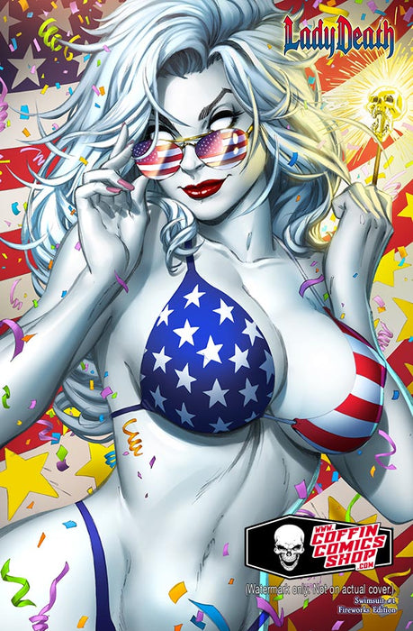Lady Death: Swimsuit #1 - Fireworks Edition