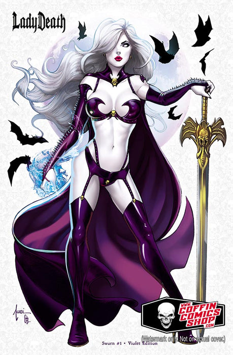 Lady Death: Sworn #1 - Violet Edition - Tucci Signed