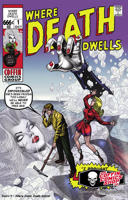 Lady Death: Sworn #1 - Where Death Dwells Edition (Mockup) - Catacomb 9/10