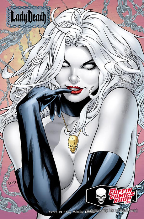 Lady Death: Sworn #1 - Coy Metallic Edition (Mockup) - Catacomb 9/3