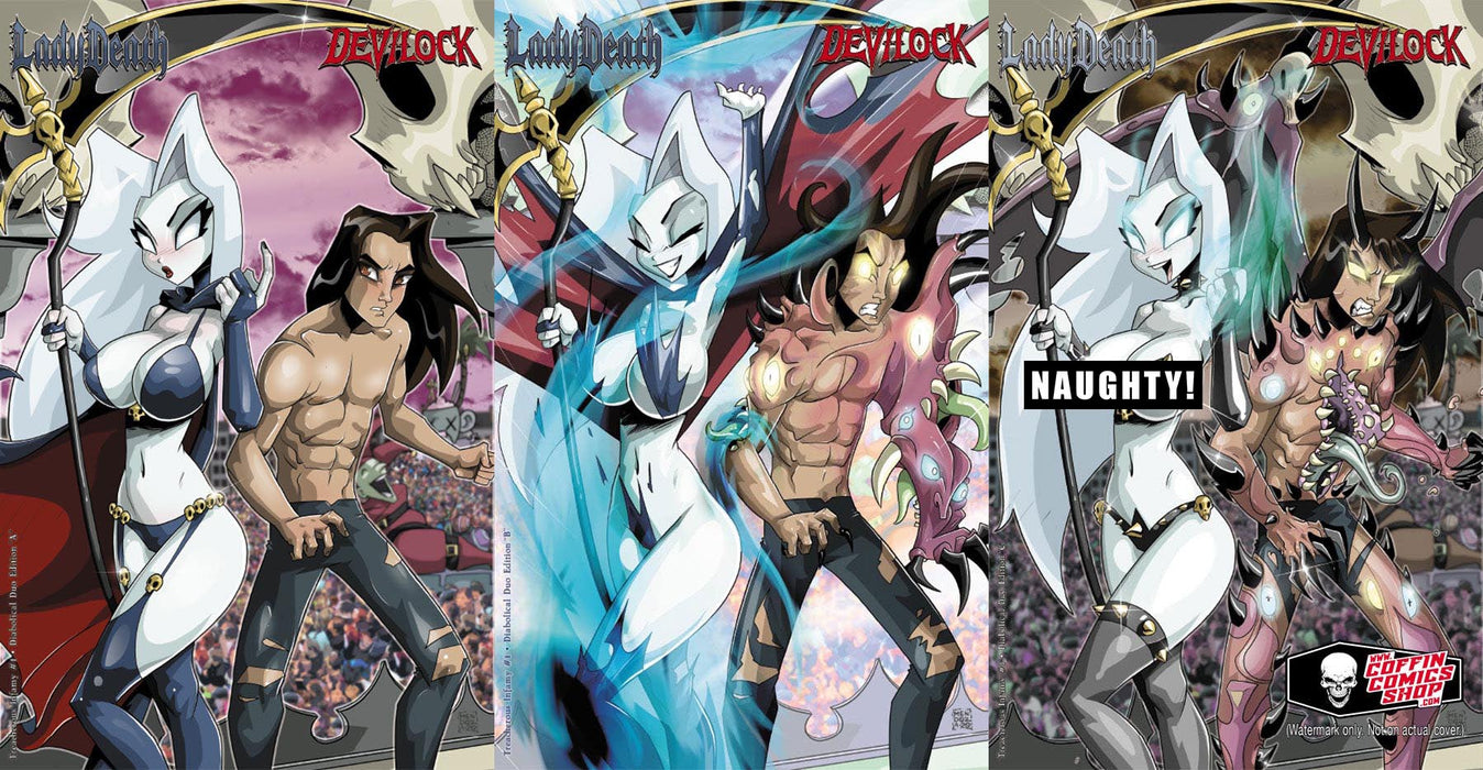Lady Death: Treacherous Infamy - Diabolical Duo 3-Book Set (Publisher File Copy) - Catacomb 10/22