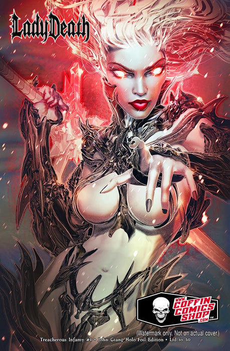 Lady Death: Treacherous Infamy #1 - John Giang Holo-Foil Edition