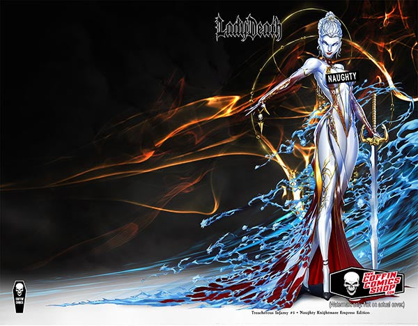 Lady Death: Treacherous Infamy #1 - Naughty Knightmare Empress Edition (Mockup)