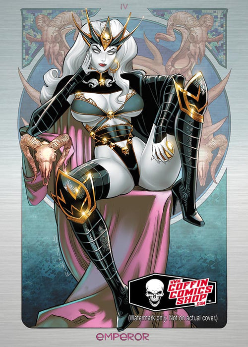Lady Death: Tarot Major Arcana - IV. The Emperor Metallicard
