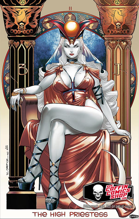 Lady Death: Tarot Major Arcana - II. The High Priestess 11x17" Print