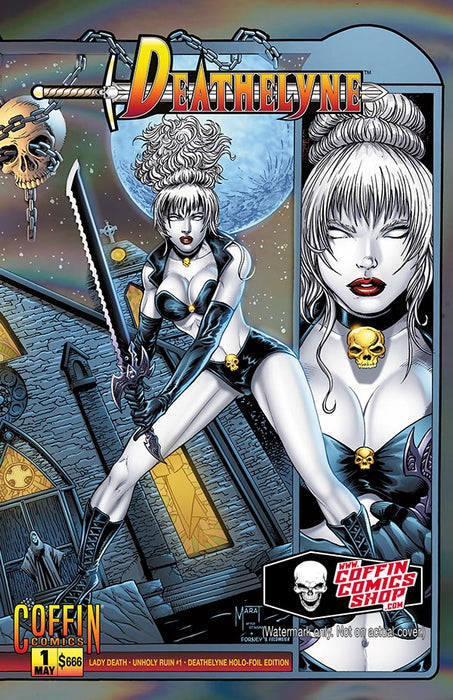 Lady Death: Unholy Ruin #1 - Deathelyne Holo-Foil Edition (Warehouse Finds 11/6)