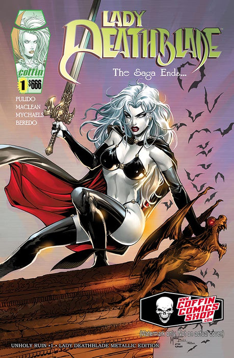 Lady Death: Unholy Ruin #1 - Lady Deathblade Metallic Edition