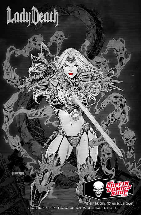 Lady Death: Unholy Ruin #1 - The Summoning Black Metal Edition