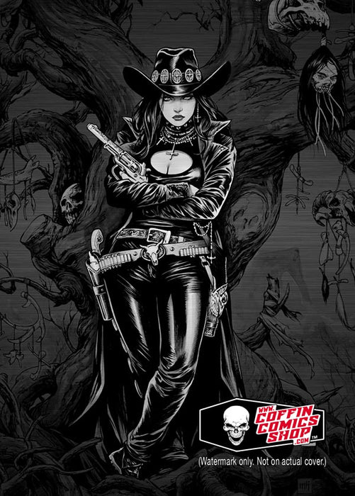 Lady Gunfighter: Condemnation Black Metal Metallicard