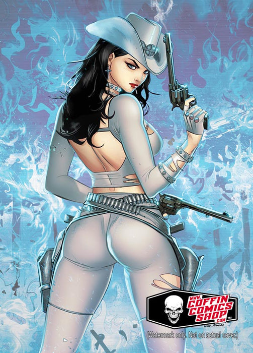 Lady Gunfighter: Condemnation Richard Ortiz White Metallicard (BP Edition!) - Catacomb 6/18