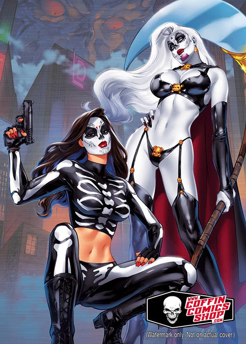 La Muerta / Lady Death: Night Vengers Metallicard