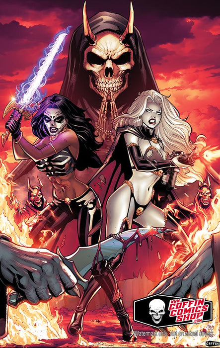 La Muerta / Lady Death: To War 11x17" Print