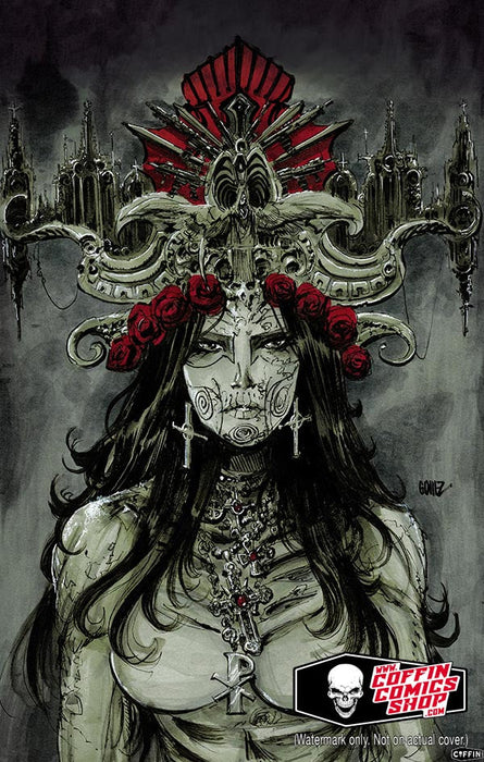 La Muerta: Necro Gun Goddess 11x17" Print (BP Edition!) - Catacomb 12/4