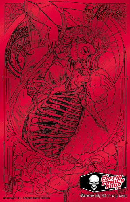 La Muerta: Onslaught - Scarlet Metal Edition (Artist Proof #5) - Catacomb 10/22