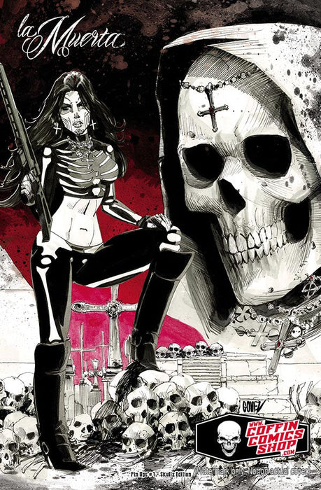 La Muerta: Pin Ups #1 - Skullz Edition (Mockup) - Gomez Signed (Catacomb 10/8)
