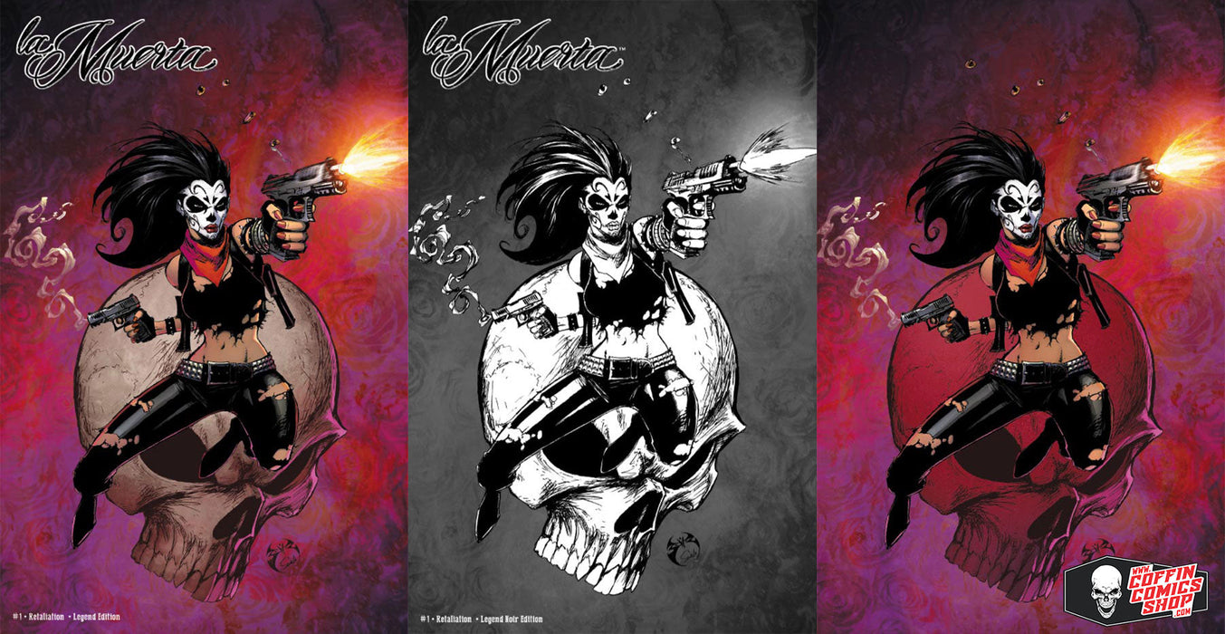 La Muerta: Retaliation #1 - Legend 3-Book Set (BP Edition!) - Catacomb 6/11