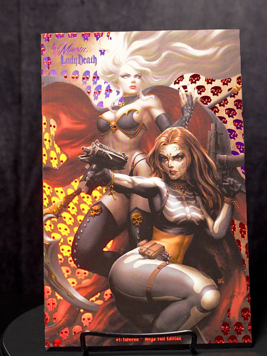 La Muerta / Lady Death: Inferno - Mega Foil Edition - Mega Jeweled Copy!