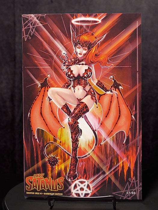 Lady Satanus: Sinister Urge #1 - Harbinger Edition - Mega Jeweled Copy!
