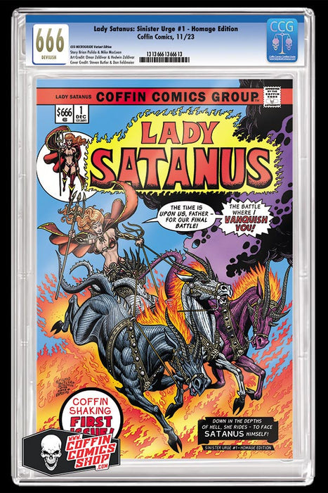 Lady Satanus: Sinister Urge - Comic Shop Satanus' Daughter Slabbed Edition