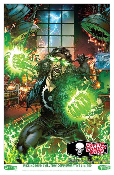 Mike Morgue: Evilution - Commemorative Limited 11x17" Print (Mockup) - Catacomb 6/11
