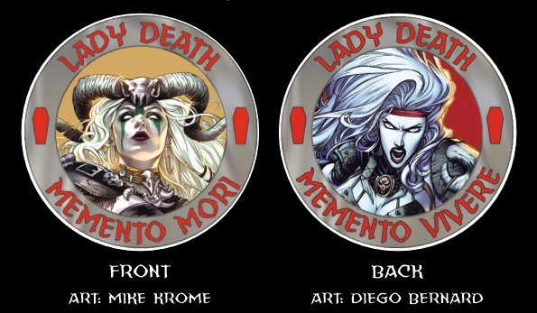 Lady Death: Savage Reign Challenge Coin