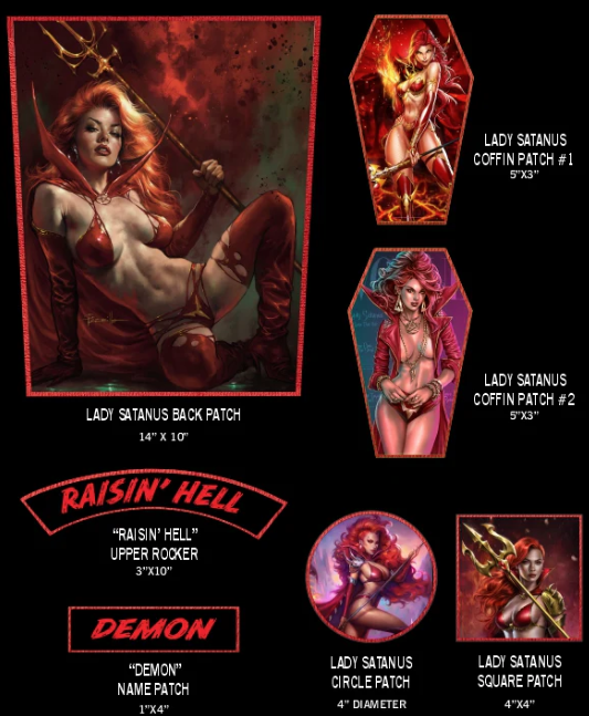 Lady Satanus: 7-Patch Set