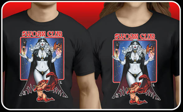 Coffin Comics Sworn Club Year 4 T-Shirt