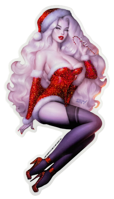 Lady Death: Merry X 8" Vinyl Sticker