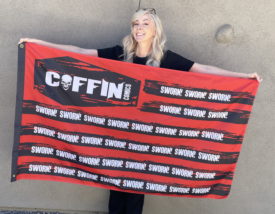 Coffin Comics SWORN Flag