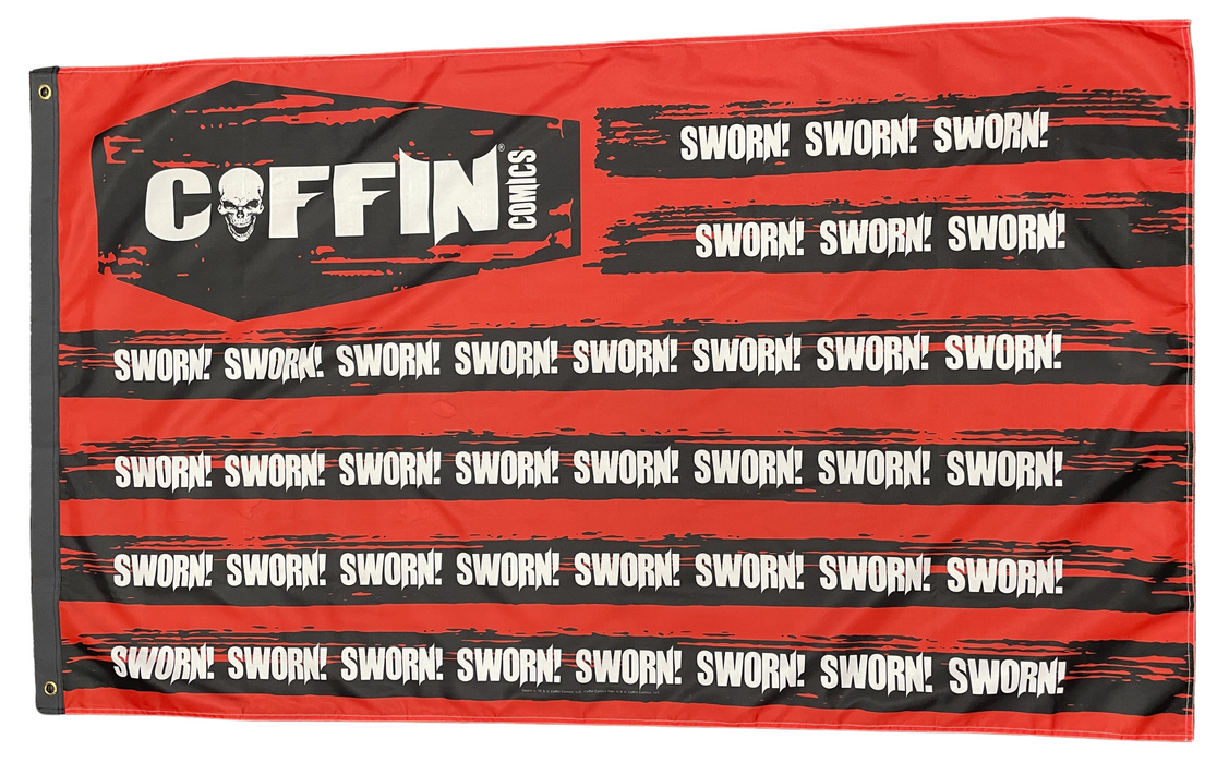 Coffin Comics SWORN Flag